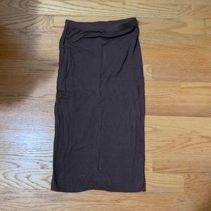 Jersey fit skirt